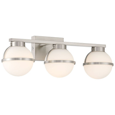 Emma 18W 3 LED Bath Vanity 7.5 Inch Tall and 21.25 Inch Wide by Access - 62643LEDDCS-BS/OPL