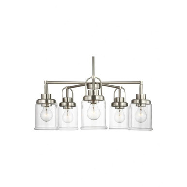 Anders 5 Light Chandelier 16 Inch Tall and 24 Inch by Visual Comfort Studio - GLC1175