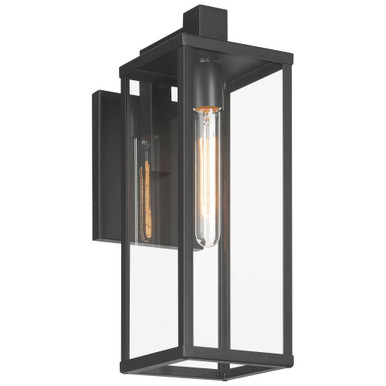 Augusta 1 Light Outdoor Wall Sconce 17.75 Inch Tall X 6 Inch Wide by Access - 20153MG-BL/CLR