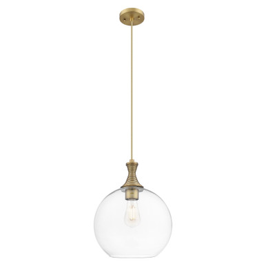 Astor 1 Light Cord Hung Mini Pendant 15.5 X 11.75 Inch Wide by Innovations - 415-1P-BB-G122-12