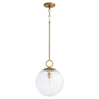 Mavis 1 Light Pendant 15.75 Inch Tall and 12 Inch Wide by Quorum - 835-12-47