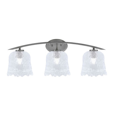 Kurve 3 Light Bath Bar 10.25 Inch Tall and 29.25 Inch Length by Toltec - 3723-1025-2925