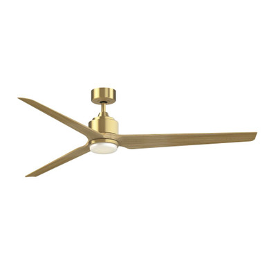 TriAire Custom 3 Blade Ceiling Fan/Light Kit 72 Inch Wide By Fanimation - FPD8515BS-72NW-LK