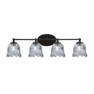 Capri 4 Light Bath Bar 10 Inch Tall and 32.5 Inch Length by Toltec - 5914-10-325