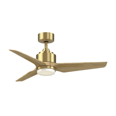 TriAire Custom 3 Blade Ceiling Fan/Light Kit 44 Inch Wide By Fanimation - FPD8514BS-44NW-LK
