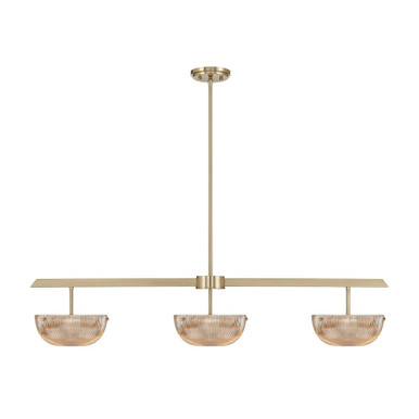 Hubbard 10W 3 LED Linear Chandelier 8.5 Inch X 44 Inch Wide by Savoy House - 1-1250-3