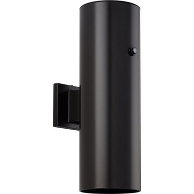 Cylinder 65.2W 2 LED Outdoor Wall Lantern/Photocell 18 Inch by Progress - P550104-020-30