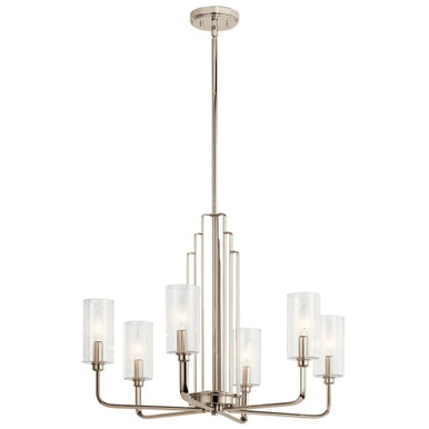 Kimrose 6 Light Chandelier 20.75 Inch Tall and 27 Inch Wide by Kichler - 52411