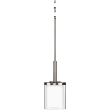 Mast 1 Light Pendant 14 Inch Tall and 6.25 Inch Wide by Progress - P500192-009