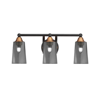 Paramount 3 Light Bath Bar 8.75 Inch Tall and 21.25 Inch Length by Toltec - 3423-875-2125