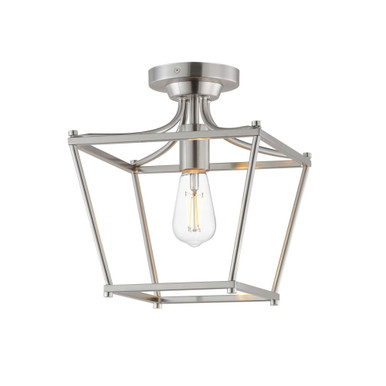 Clifton 1 Light Semi Flush Mount 11.75 Inch Tall and 10 Inch Wide by Maxim - 25311