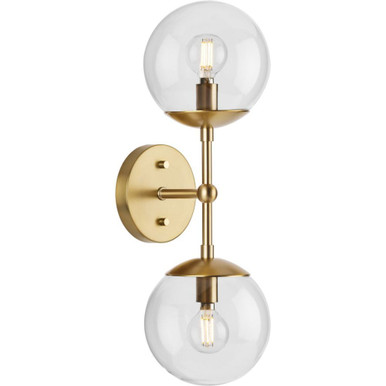 Atwell 2 Light Wall Sconce 18 Inch Tall and 6.75 Inch Wide by Progress - P710114-109