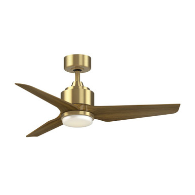 TriAire Custom 3 Blade Ceiling Fan/Light Kit 44 Inch Wide By Fanimation - FPD8514BS-44KW-LK