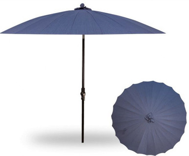 10 Foot Aluminum Crank Lift Round Market Umbrella by Treasure Garden - USA459