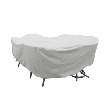 Large Oval-Rectangle Table and Chairs Protective Cover by Treasure Garden - PFC596