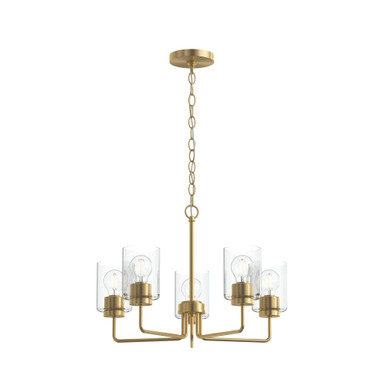 Merry 5 Light Chandelier 15 Inch Tall and 22 Inch Wide by Progress - P400483
