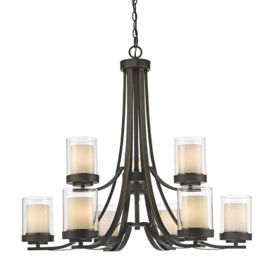 Browns Maltings 9 Light Large Chandelier by Bailey Street Home - 372-BEL-464563