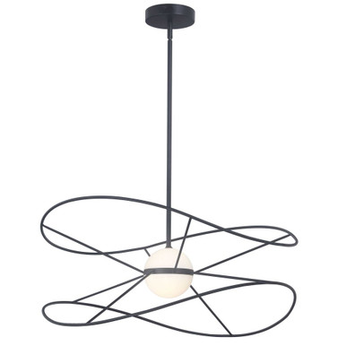 Svetlana 12W 2 LED Drop Pendant 12.75 Inch Tall X 24 Inch Wide by Dainolite - SVE-2412LEDP-MB
