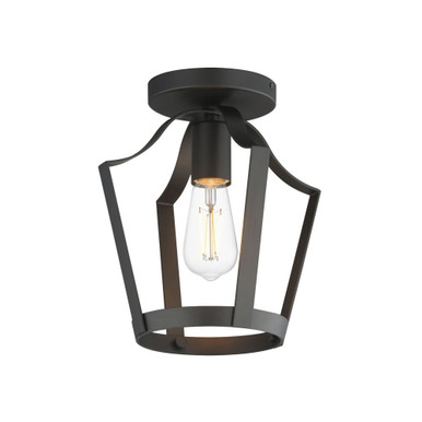 Arden 1 Light Semi Flush Mount 10.25 Inch Tall and 9.5 Inch Wide by Maxim - 10421