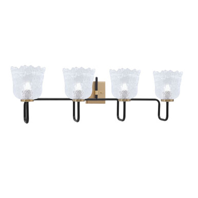 Sandia 4 Light Bath Bar 11.5 Inch Tall and 38.5 Inch Length by Toltec - 6224-115-385