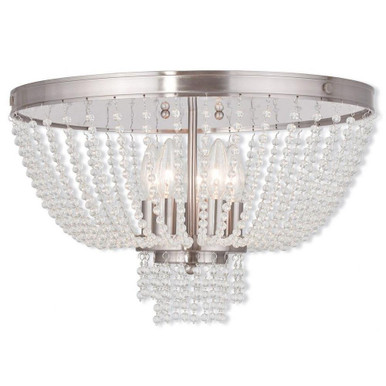Valentina 5 Light 18.25 Inch Wide Flush Mount by Livex - 51866