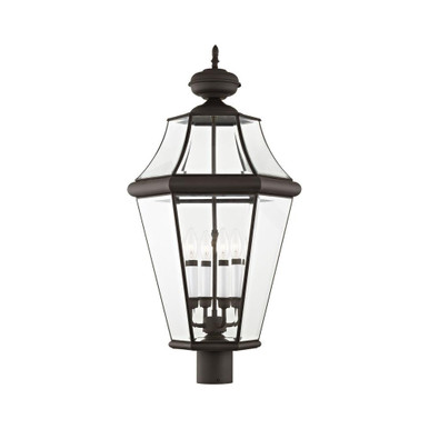 Georgetown 4 Light Outdoor Post Top Lantern 16 x 29 Inches by Livex - 2368