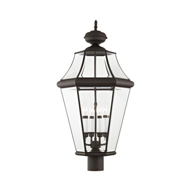 Georgetown 4 Light Outdoor Post Top Lantern 16 x 30.5 Inches by Livex - 2368