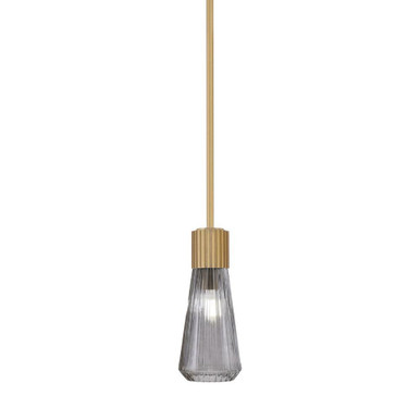 Everleigh 1 Light Stem Hung Mini Pendant 10 Inch and 4 Inch Wide by Toltec - 4801-NAB-882