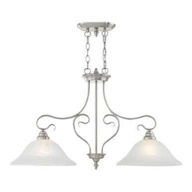 Coronado 2 Light Mini Island Chandelier by Livex - 6132-91