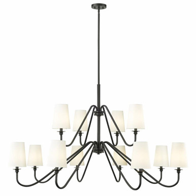 Gianna 12 Light Chandelier  33.75 x 60.25 Inch Wide by Z-Lite - 7509-12