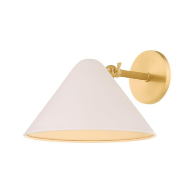 Sonja 1 Light Wall Sconce 8.25 Inch Tall and 10.5 Inch Wide by Mitzi - H993101-AGB/SBQ