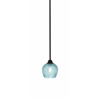 Paramount 1 Light Stem Hung Mini Pendant 6.5 Inch and 6 Inch Wide by Toltec - 3401-BN-4602