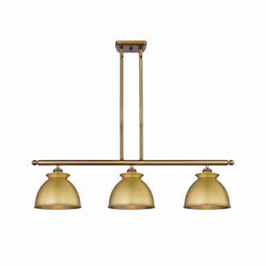 Adirondack 3 Light Art Deco Oversized Island Pendant by Innovations - 516-3I-BB-M14-BB