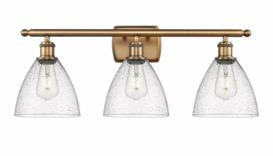 Bristol Glass 3 Light Industrial Vanity Light by Innovations - 516-3W-BB-GBD-754