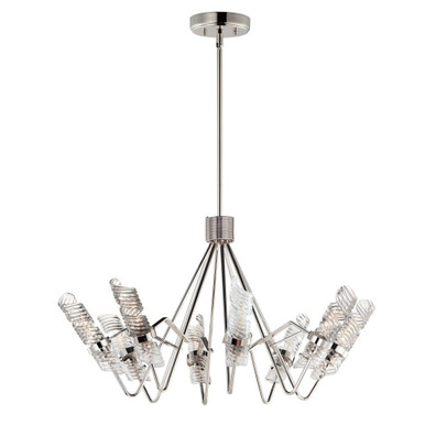 Milano 8 Light Oversized Chandelier by Maxim - 39556CLPN