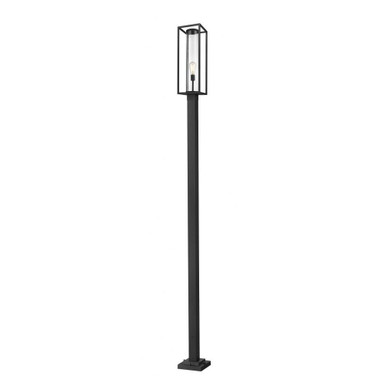 Dunbroch 1 Light Outdoor Post Mount Lantern 9.25 x 120.25 Inches by Z-Lite - 584PHBS-536P-BK