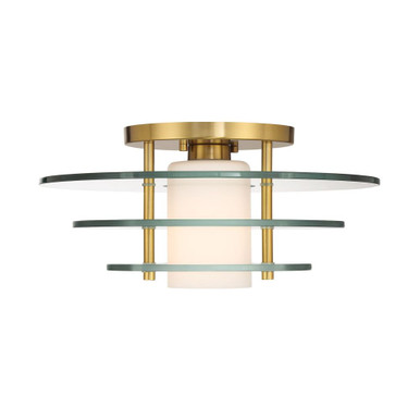 Leven Pleasant 1 Light 16 Inch Wide Semi Flush Mount by BSH - 159-BEL-5164958