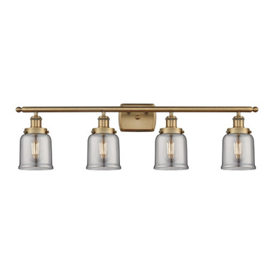 Bell 4 Light Bath Vanity 12 Inch Tall and 36 Inch Wide by Innovations - 916-4W-G5