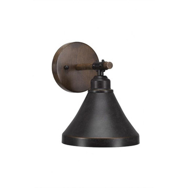 Blacksmith 1 Light Vanity Light 9 Inch Tall by Toltec - 1751-7-9-