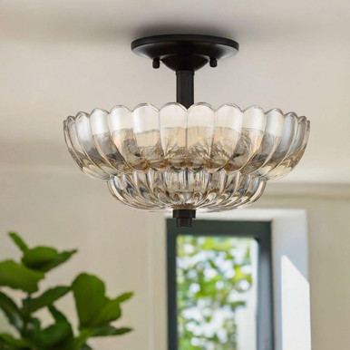 Pottery Place 3 Light Semi Flush Mount by Bailey Street Home - 71-BEL-2242923