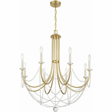 Delilah 8 Light Large Chandelier by Crystorama - DEL-90808