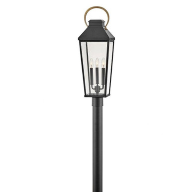 Dawson 15W 3 LED Outdoor Large Post Lantern 29.75 x 9 Inches by Hinkley - 17501BK