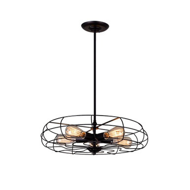 Pamela 5 Light Small Chandelier by CWI - 9606P18-101818