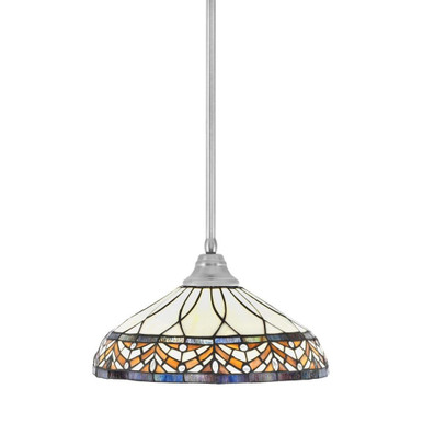 Any One Light Steel Large Pendant 9.25 Inch Tall by Toltec - 26-BN-948