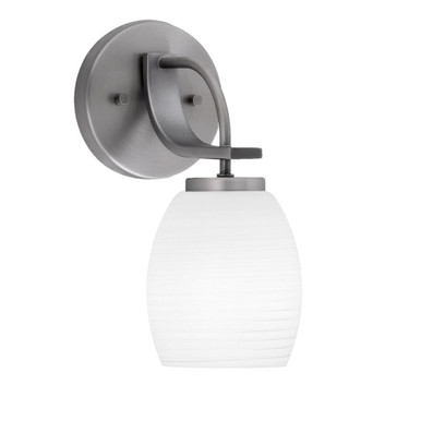 Cavella 1 Light Wall Sconce 10.75 Inch Tall by Toltec - 3911-GP-615