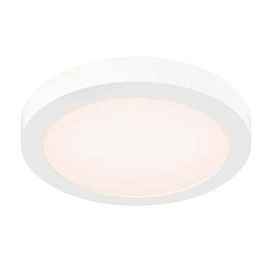 Prime 14W 1 LED Coastal Rated Flush Mount 0.9 Inch and 9 Inch Wide by DALS - FMP09-CC-CR-WH