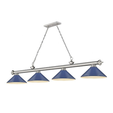 Cordon 4 Light Billiard 14.5 x 14 Inch by Z-Lite 2306-4BN-MNB - 2306-4BN-MNB