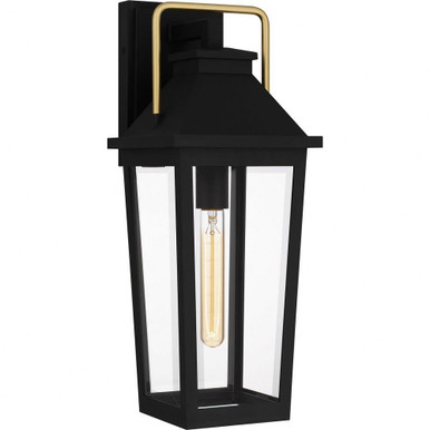 Buckley 1 Light Outdoor Wall Lantern 19.5 Inch Tall by Quoizel - BUK8407MBK
