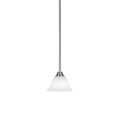 Paramount 1 Light Steel Small Pendant 9 Inch Tall by Toltec - 3401-7-9-