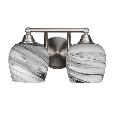 Paramount 2 Light Bath Bar Vanity Light by Toltec - 3422-BN-4810